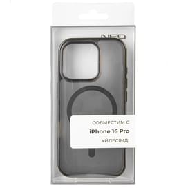 Чехол для iPhone 16 Pro, NEO TPU Case with MagSafe, Black (TPUCM-16ProB) фото