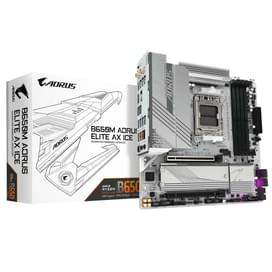 Материнская плата Gigabyte B650M AORUS ELITE AX ICE AM5 4DDR5 PCI-E 2x16 1x1 (HDMI+1DP) mATX фото