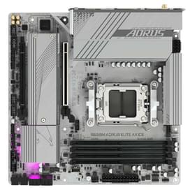 Материнская плата Gigabyte B650M AORUS ELITE AX ICE AM5 4DDR5 PCI-E 2x16 1x1 (HDMI+1DP) mATX фото