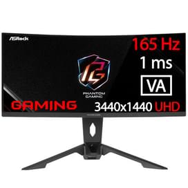 Монитор Игровой 34" ASRock PG34WQ15R3A 3440x1440 21:9 VA 165ГЦ (2HDMI+DP) Curved Black фото