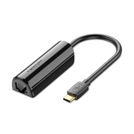 Сетевой адаптер USB Ethernet Vention CFABB (USB-C/RJ-45 LAN, 100Мб/С, Black) фото