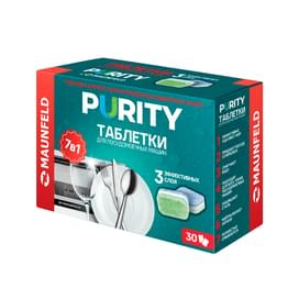 Таблетки для посудомоечных машин Maunfeld Purity all in 1 30шт (MDT30ST) фото