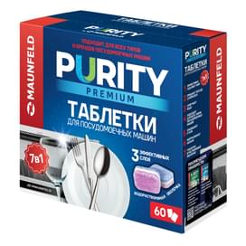 Таблетки для посудомоечных машин Maunfeld Purity Premium all in 1 60шт (MDT60PP) фото