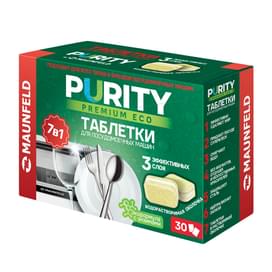 Таблетки для посудомоечных машин Maunfeld Purity Premium ECO all in 1 30 шт (MDT30PE) фото