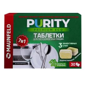Таблетки для посудомоечных машин Maunfeld Purity Premium ECO all in 1 30 шт (MDT30PE) фото
