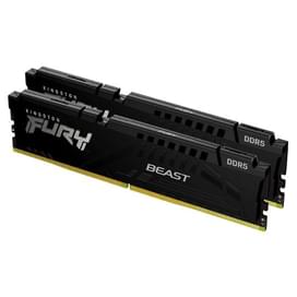 DDR5 DIMM 32GB(16x2)/5200MHz Kingston FURY Beast Black [KF552C40BBK2-32] жедел жадысы фото