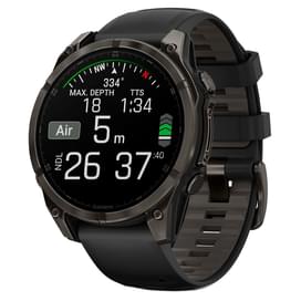 Смарт-часы Garmin Fenix 8 47mm сапфир темный силикон 010-02904-21 фото