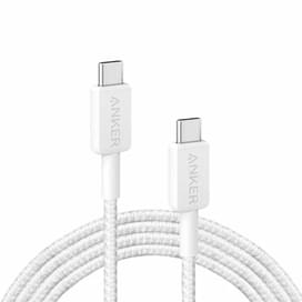 Кабель ANKER Power Line 322 USB-C -> USB-C 0,9m A81F5 White/белый (ANK-A81F5G21-WT) фото