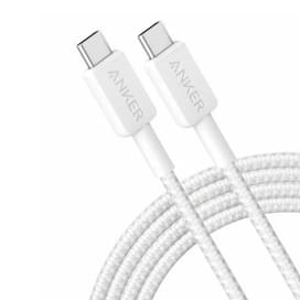 Кабель ANKER Power Line 322 USB-C -> USB-C 1,8m A81F6 White/белый (ANK-A81F6H21-WT) фото