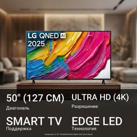 Телевизор LG 50" 50QNED80A6A QNED UHD Smart Black фото