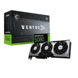 Видеокарта MSI RTX 5080 VENTUS 3X OC 16GB 256bit/G7 (HDMI+3DP)[RTX 5080 16G VENTUS 3X OC] фото