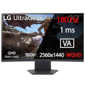 Монитор Игровой 27" LG UltraGear 27GS60QC 2560x1440 16:9 VA 180ГЦ (2HDMI+DP) Black фото