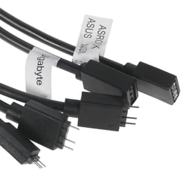 Разветвитель питания вентиляторов CoolerMaster MFX-AWHN-3NNN1-R1 3 pin ARGB 1 на 3, 50 см фото