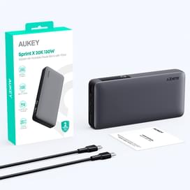 Внешний аккумулятор Aukey 130Вт 20000 мАч Grey (PB-Y43P) фото
