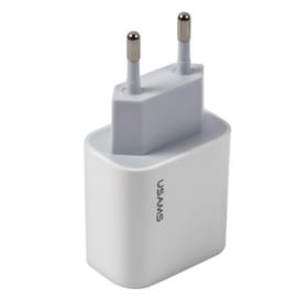 Адаптер питания USAMS USB-C 20W, White (CC118TC01) фото