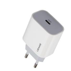 Адаптер питания USAMS USB-C 20W, White (CC118TC01) фото