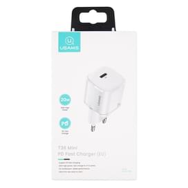 Адаптер питания USAMS USB-C 20W PD, White (CC124TC02) фото