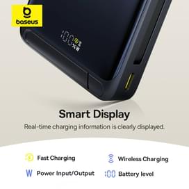Внешний аккумулятор Baseus, Nomos Qi2 10000mAh 45W+вс.каб, Black (BAS-P1007880012300) фото