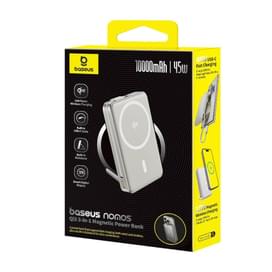 Внешний аккумулятор Baseus, Nomos Qi2 10000mAh 45W+вс.каб, Grey (BAS-P1007880084300) фото