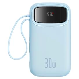 Внешний аккумулятор Baseus, QPow2 DGT 20000mAh+2 вс.каб 30W, Blue (BAS-P1005500931300) фото