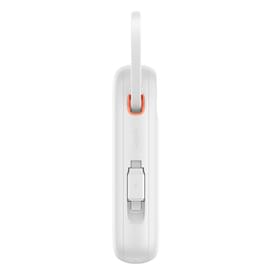 Внешний аккумулятор Baseus, QPow2 DGT 10000mAh+2 вс.каб 30W, White (BAS-P1005500821300) фото