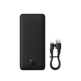 Внешний аккумулятор Baseus, Airpow 20000mAh 20W + каб, Black (BAS-P1002280411300) фото