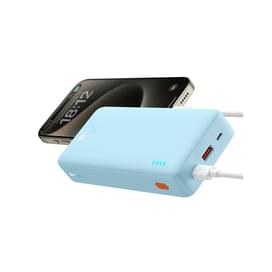 Внешний аккумулятор Baseus, Airpow 20000mAh 20W + каб, Blue (BAS-P1002280431300) фото