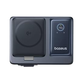 Адаптер питания Baseus, NOMOS USB-3C+A+Qi2 б/п 140W, Black (BAS-P1017090212300) фото