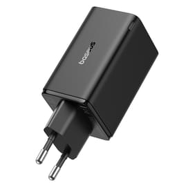 Адаптер питания Baseus, GaN6 Pro USB-2C+2A 65W с каб, Black (BAS-P1016270111300) фото