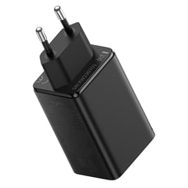 Адаптер питания Baseus, GaN6 Pro USB-2C+2A 65W с каб, Black (BAS-P1016270111300) фото