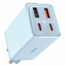 Адаптер питания Baseus, GaN6 Pro USB-2C+2A 65W с каб, Blue (BAS-P1016270131300) фото