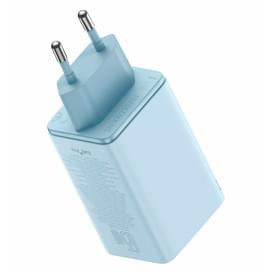 Адаптер питания Baseus, GaN6 Pro USB-2C+2A 65W с каб, Blue (BAS-P1016270131300) фото