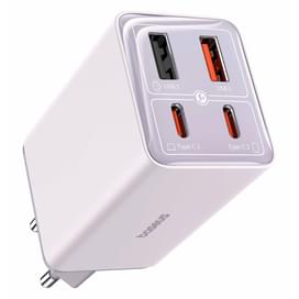 Адаптер питания Baseus, GaN6 Pro USB-2C+2A 65W с каб, Violet (BAS-P1016270153300) фото