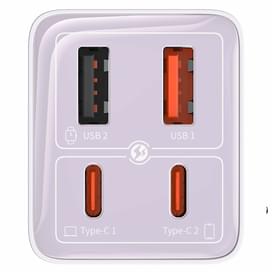 Адаптер питания Baseus, GaN6 Pro USB-2C+2A 65W с каб, Violet (BAS-P1016270153300) фото