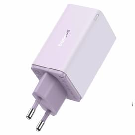 Адаптер питания Baseus, GaN6 Pro USB-2C+2A 65W с каб, Violet (BAS-P1016270153300) фото