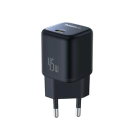 Адаптер питания Baseus, PicoGo GaN USB-C 45W, Black (BAS-P1017680012300) фото