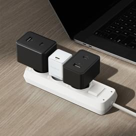 Адаптер питания Baseus, Palm USB-C 30W с каб, White (BAS-P1011160521301) фото