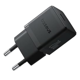 Адаптер питания Baseus, Palm USB-C 20W с каб, Black (BAS-P1011160211301) фото
