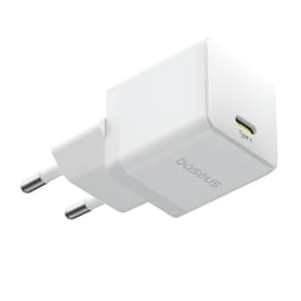 Адаптер питания Baseus, Palm USB-C 20W с каб, White (BAS-P1011160221301) фото