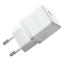 Адаптер питания Baseus, Palm USB-C 20W, White (BAS-P1011160221300) фото