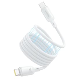 Кабель Baseus, USB-C->C PcG 240W 1m, White (BAS-P1037680021100) фото