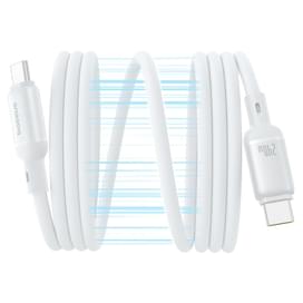 Кабель Baseus, USB-C->C PcG 240W 1m, White (BAS-P1037680021100) фото