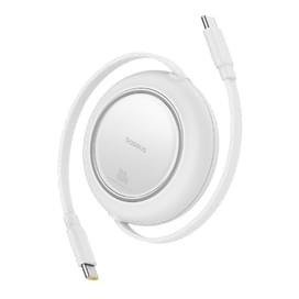 Кабель Baseus, USB-C->C F2P 100W 1.5m, White (BAS-P1036450021301) фото