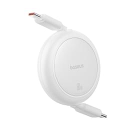 Кабель Baseus, USB-C->C F2P 60W 1m, White (BAS-P1036450021101) фото