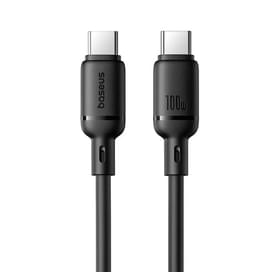 Кабель Baseus, USB-C->C SY 100W 2m, Black (BAS-P1037770411301) фото