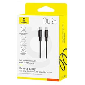 Кабель Baseus, USB-C->C SY 100W 2m, Black (BAS-P1037770411301) фото