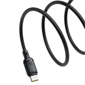 Кабель Baseus, USB-C->C SY 100W 1m, Black (BAS-P1037770411300) фото