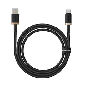 Кабель Baseus, USB-A->C DA 60W 1m, Black (BAS-P10377802U0100) фото