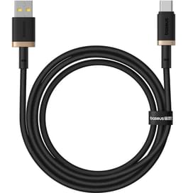 Кабель Baseus, USB-A->C DA 60W 1m, Black (BAS-P10377802U0100) фото