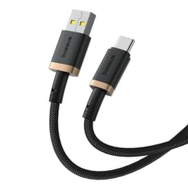 Кабель Baseus, USB-A->C DA 60W 1m, Black (BAS-P10377802U0100) фото